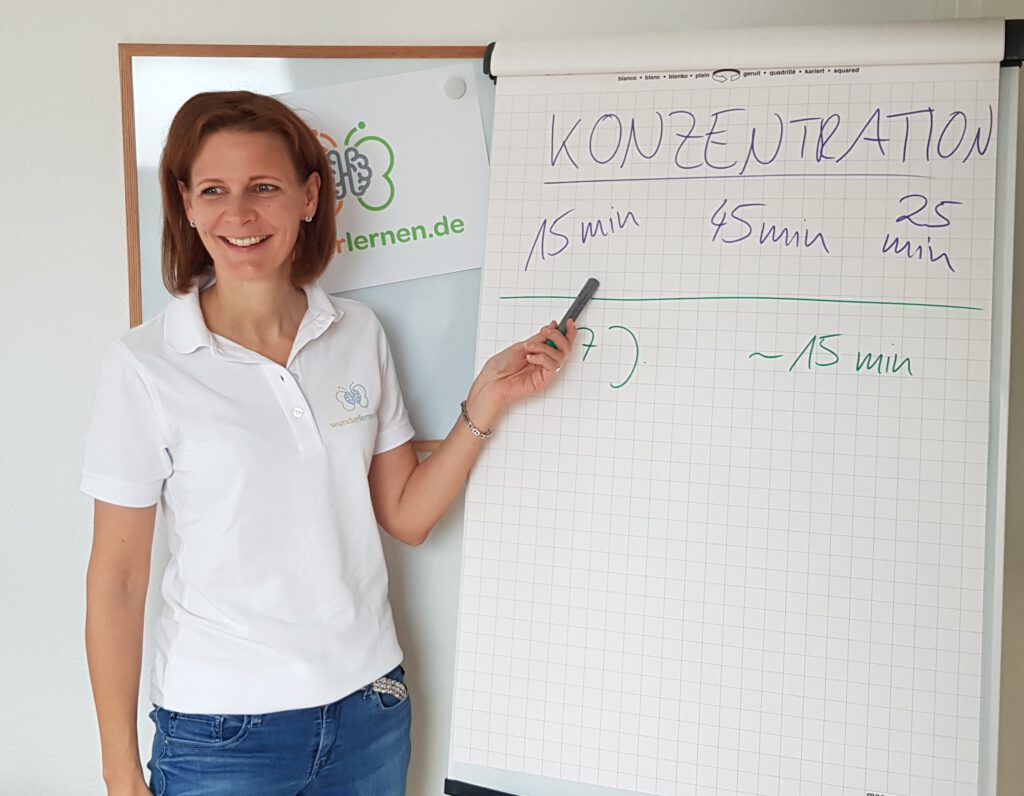 Kirsten Wunderle am Flipchart